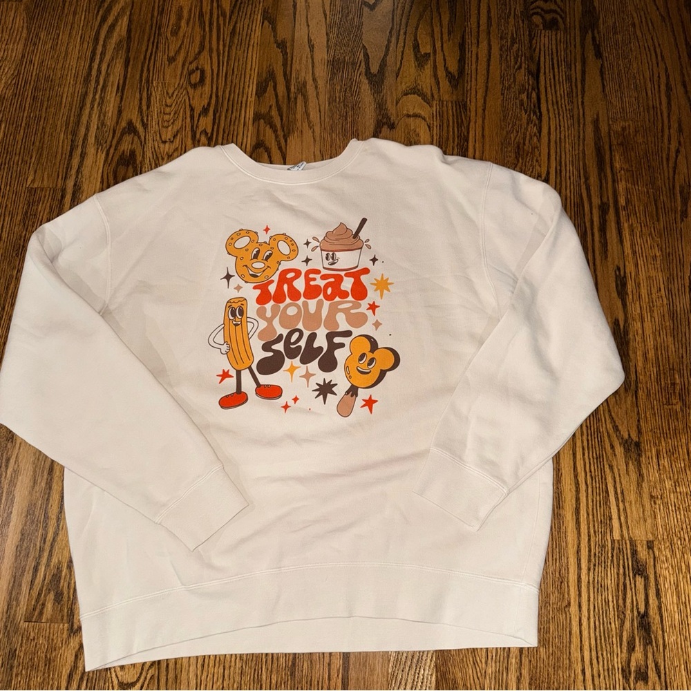 Disney Snacks Inspired Treat Yourself Graphic Sweatshirt
